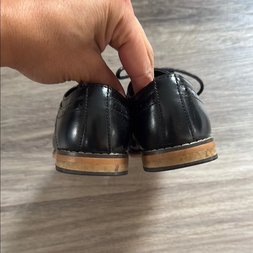Stacy Adams Black Leather Oxford Shoes